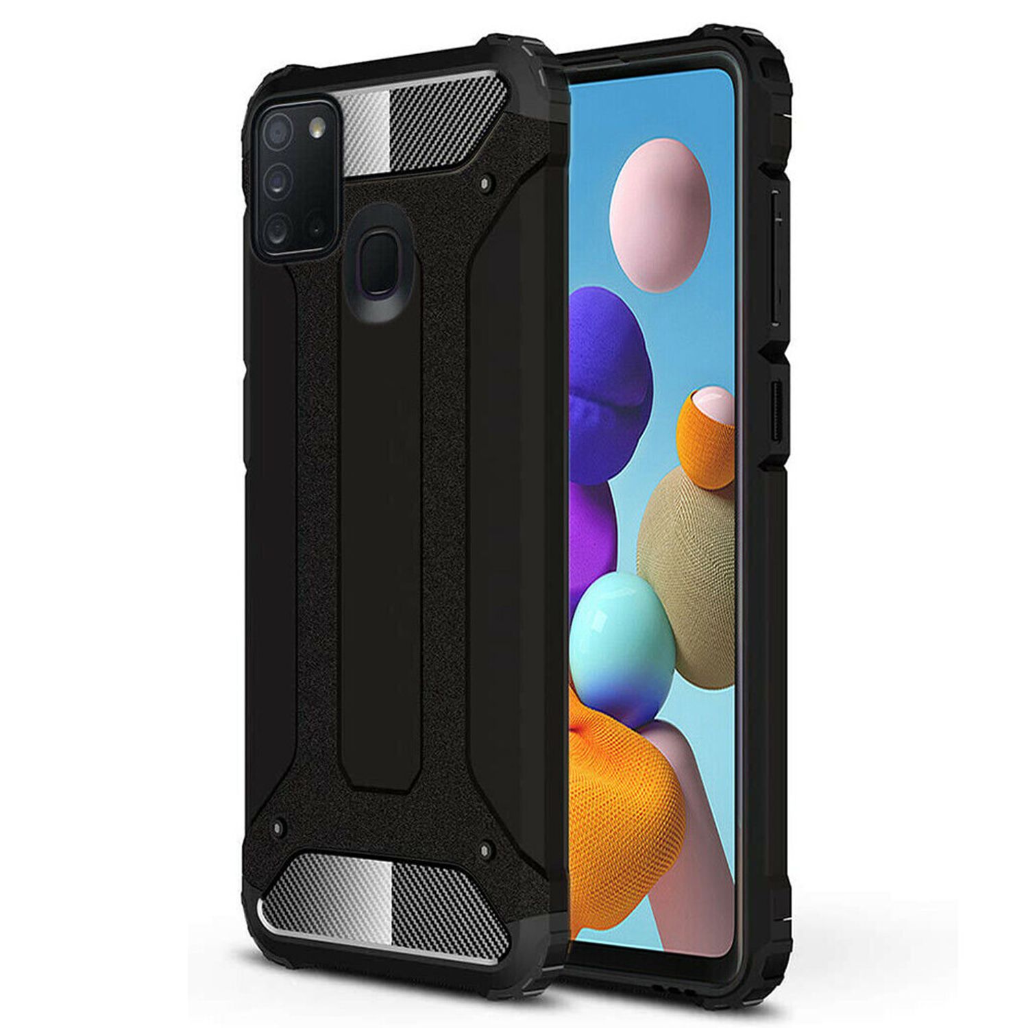 Husa Techsuit - Hybrid Armor - Samsung Galaxy A21s - Black fotografia produsului