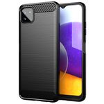 Husa Techsuit - Carbon Silicone - Samsung Galaxy A22 5G - Black fotografia produsului