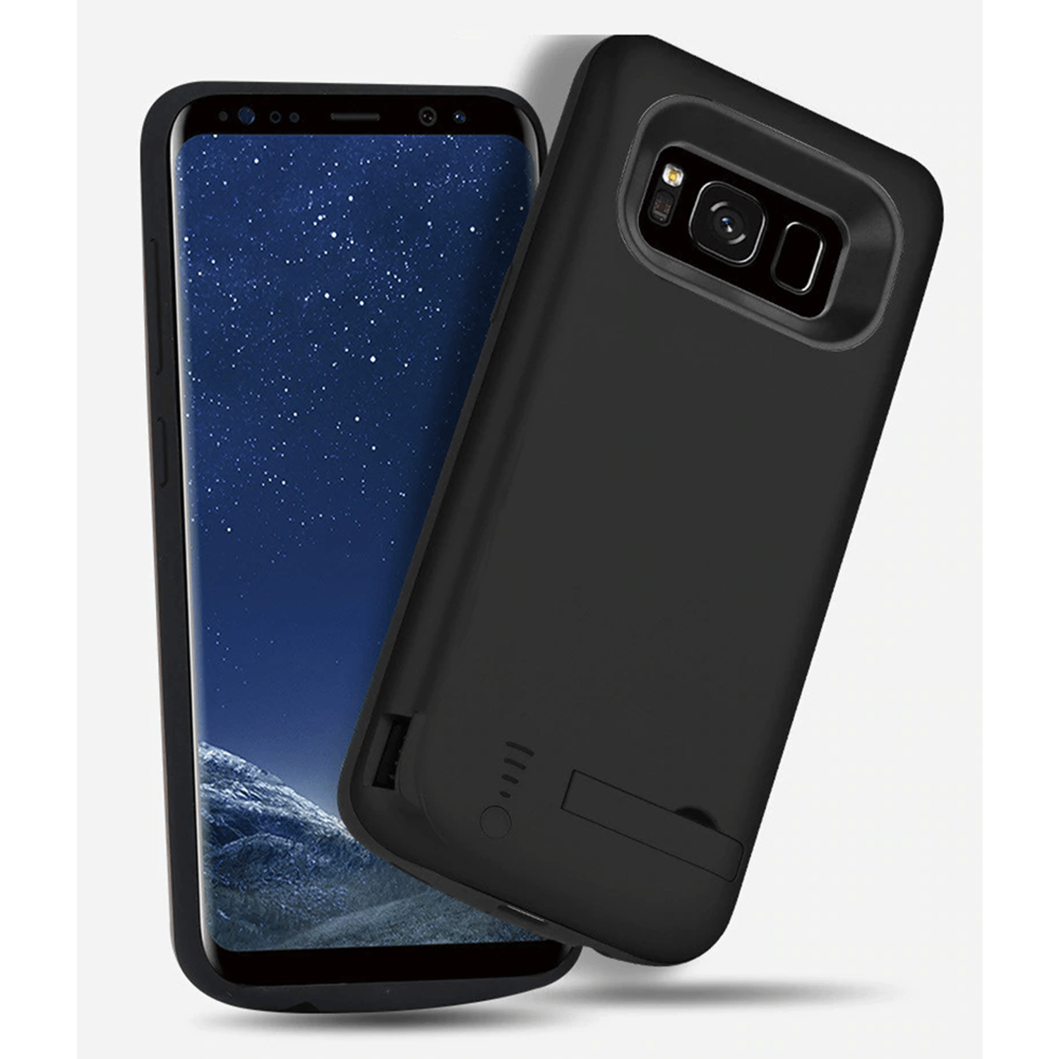 Husa cu acumulator Techsuit - Samsung Galaxy S9 Plus - 6000 mAh - Black fotografia produsului View 3 L