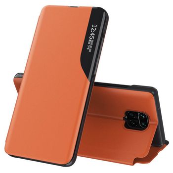 Husa tip carte techsuit - efold series - xiaomi redmi note 9s / note 9 pro / note 9 pro max - orange