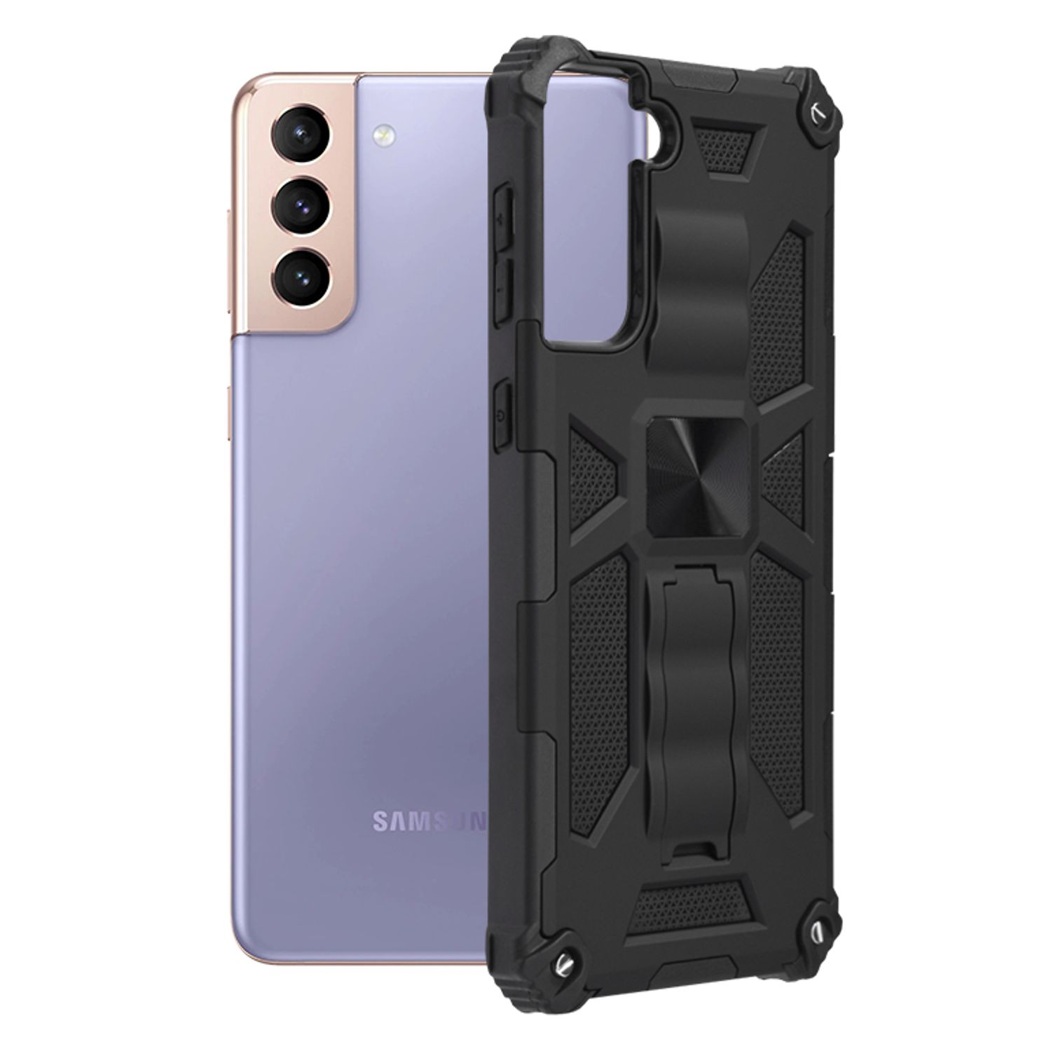 Husa antisoc Techsuit - Blazor Series - Samsung Galaxy S21 Plus - Black fotografia produsului