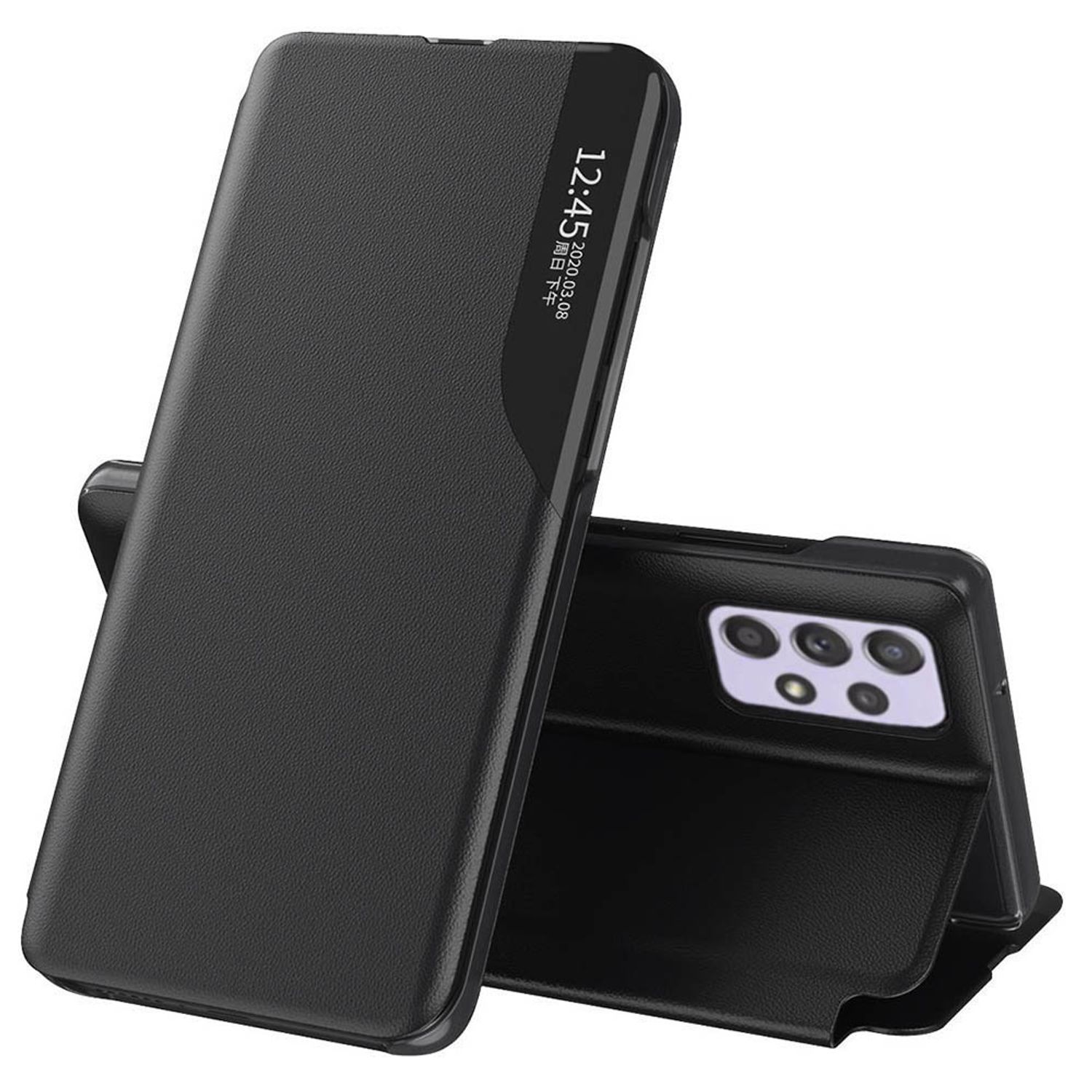 Husa tip carte Techsuit - eFold Series - Samsung Galaxy A32 5G - Black fotografia produsului