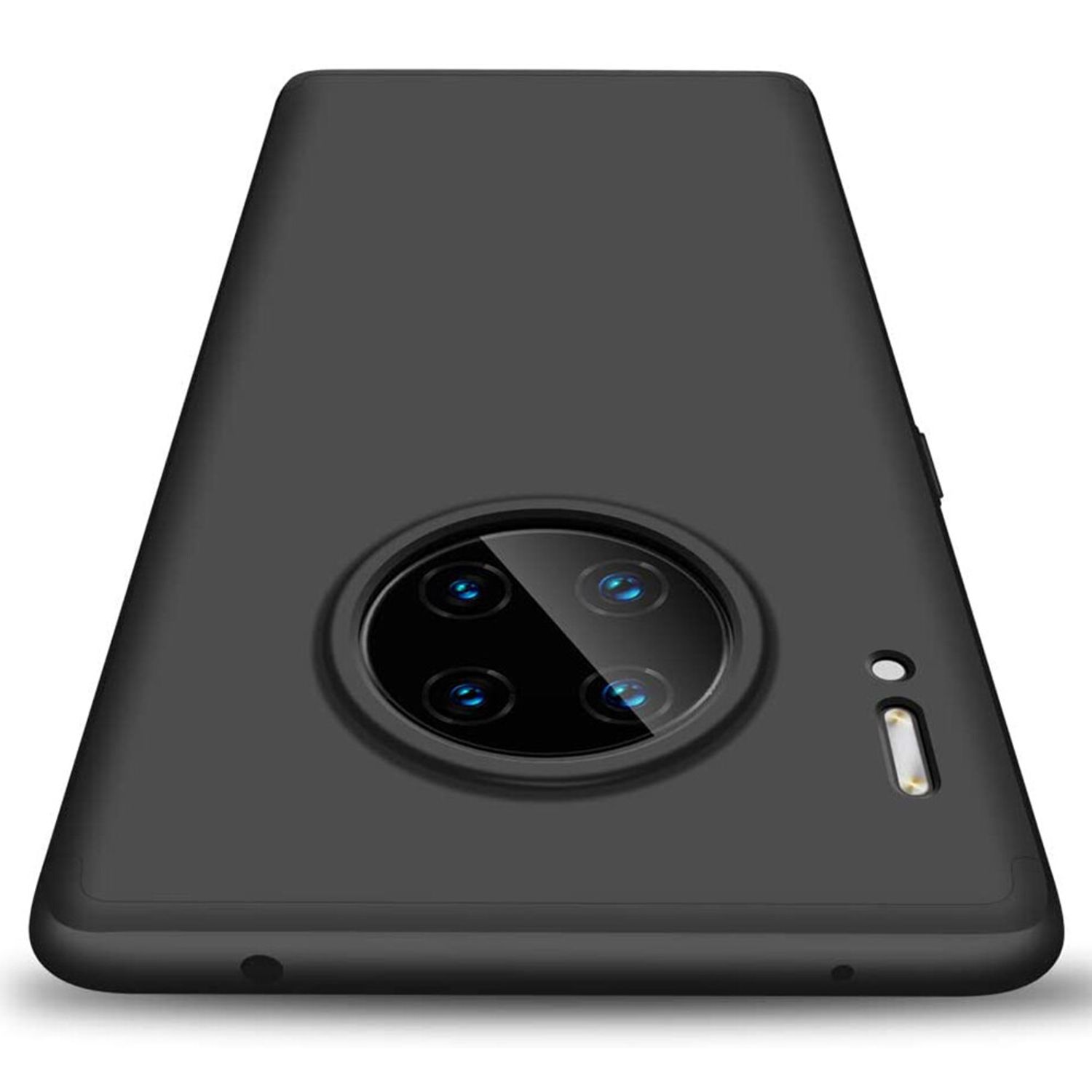 Husa protectie 360 + folie de protectie - Huawei Mate 30 Pro - Black fotografia produsului View 3 L