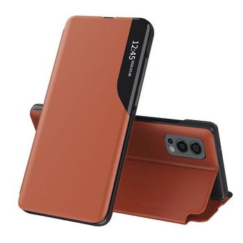 Husa tip carte techsuit - efold series - oneplus nord 2 5g - orange