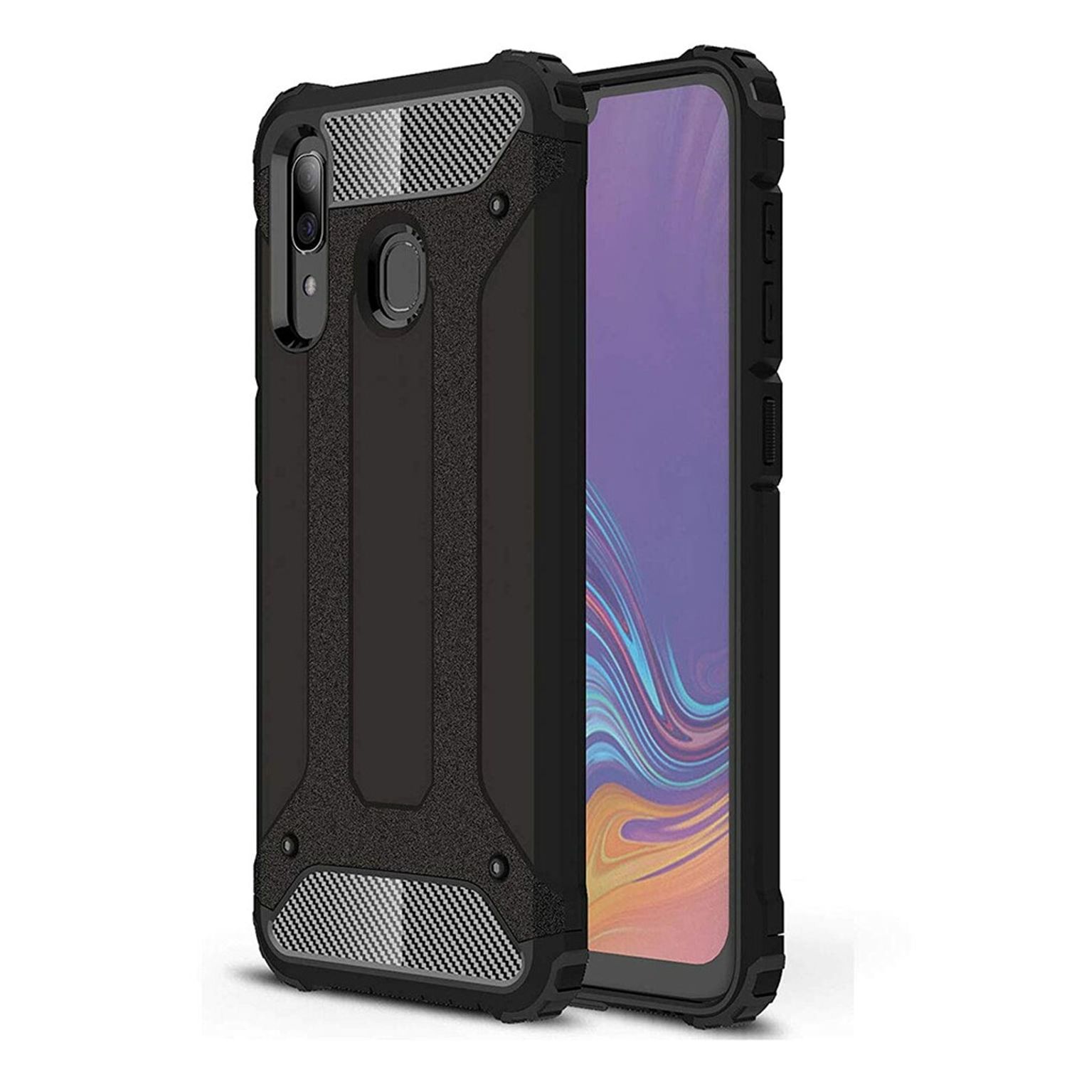 Husa Techsuit - Hybrid Armor - Samsung Galaxy A20e - Black fotografia produsului