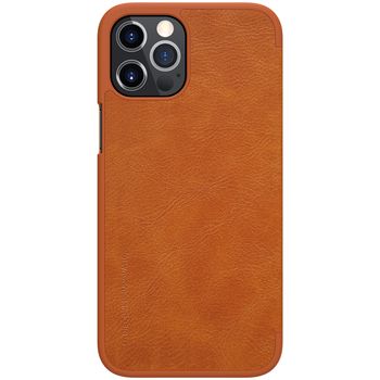 Husa nillkin - qin leather case - iphone 12 pro max - brown