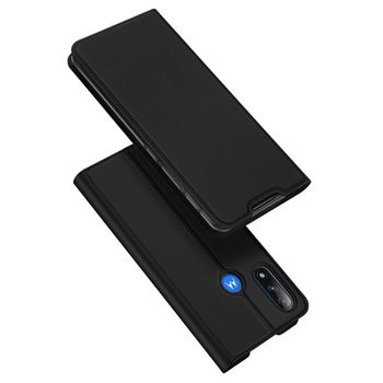Husa tip carte dux ducis - skin pro - motorola moto e7 power / e7i power - black