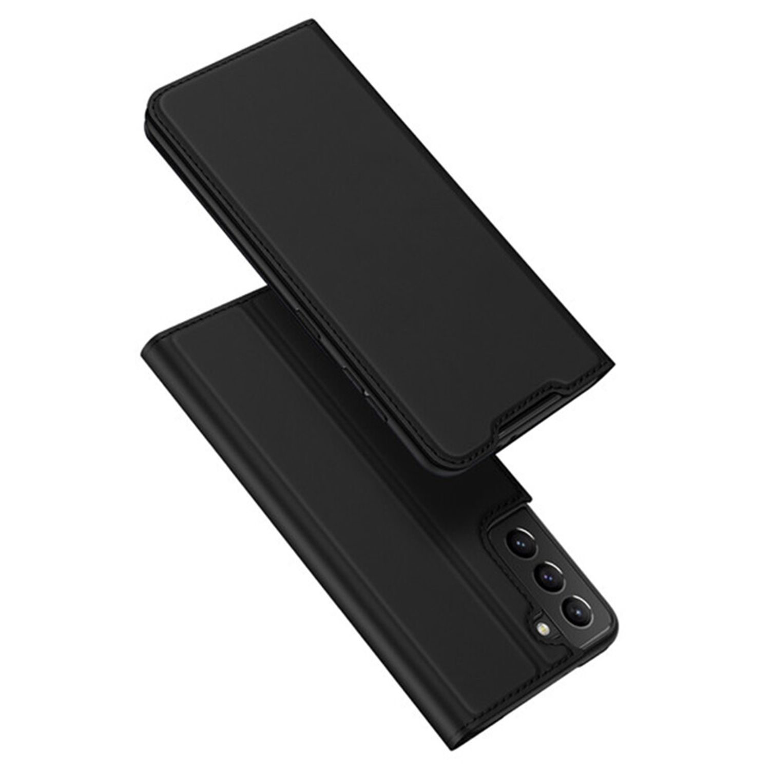 Husa tip carte Dux Ducis - Skin Pro - Samsung Galaxy S21 Plus - Black fotografia produsului