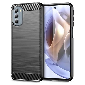 Husa techsuit - carbon silicone - motorola moto g31 4g / g41 4g - black