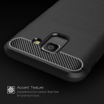 Husa Techsuit - Carbon Silicone - Samsung Galaxy J6 2018 - Black fotografia produsului View 3 S