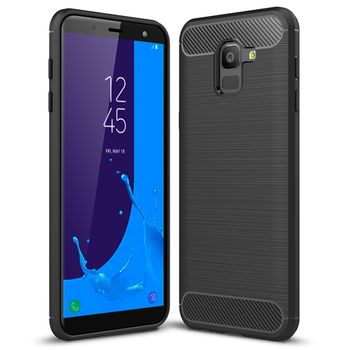 Husa techsuit - carbon silicone - samsung galaxy j6 2018 - black