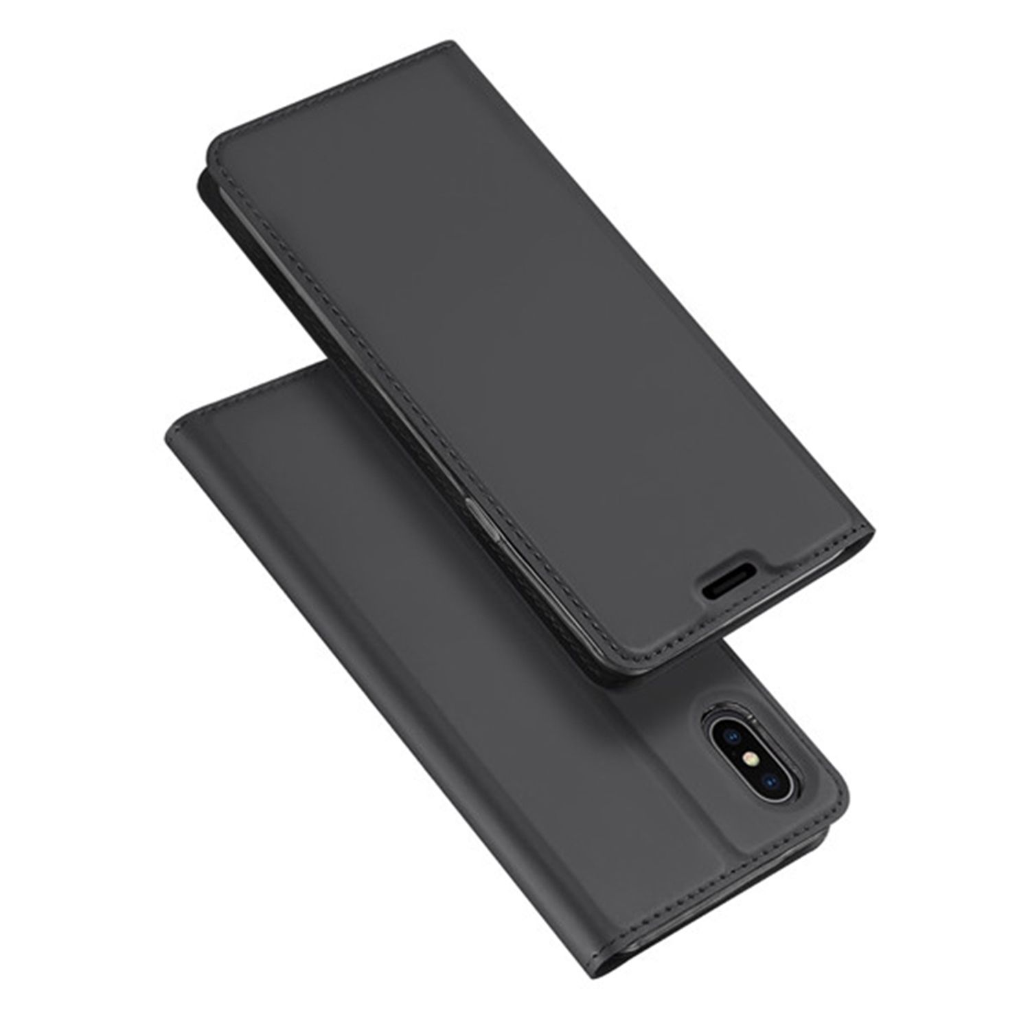 Husa tip carte Dux Ducis - Skin Pro - iPhone XS Max - Black fotografia produsului
