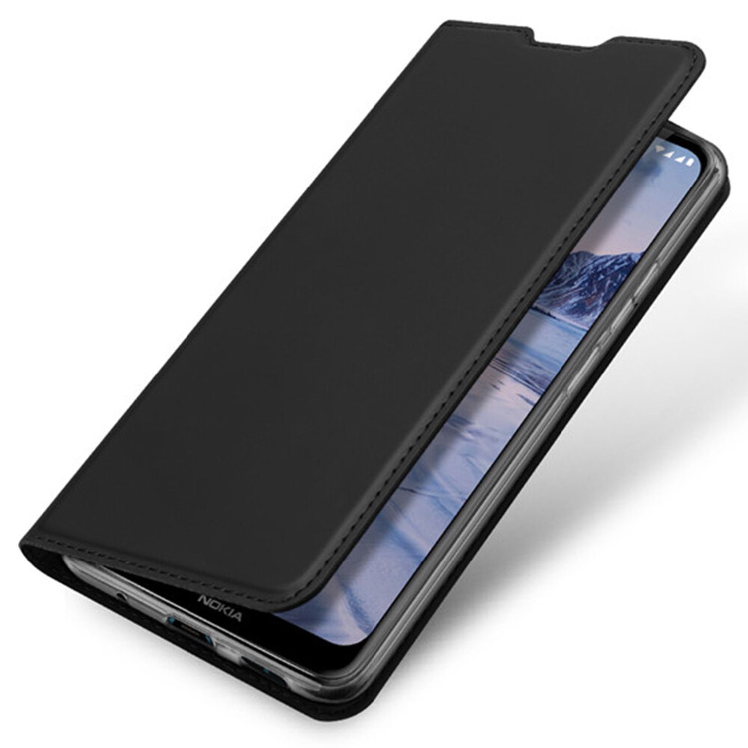 Husa tip carte Dux Ducis - Skin Pro - Nokia 2.4 - Black fotografia produsului View 2 L