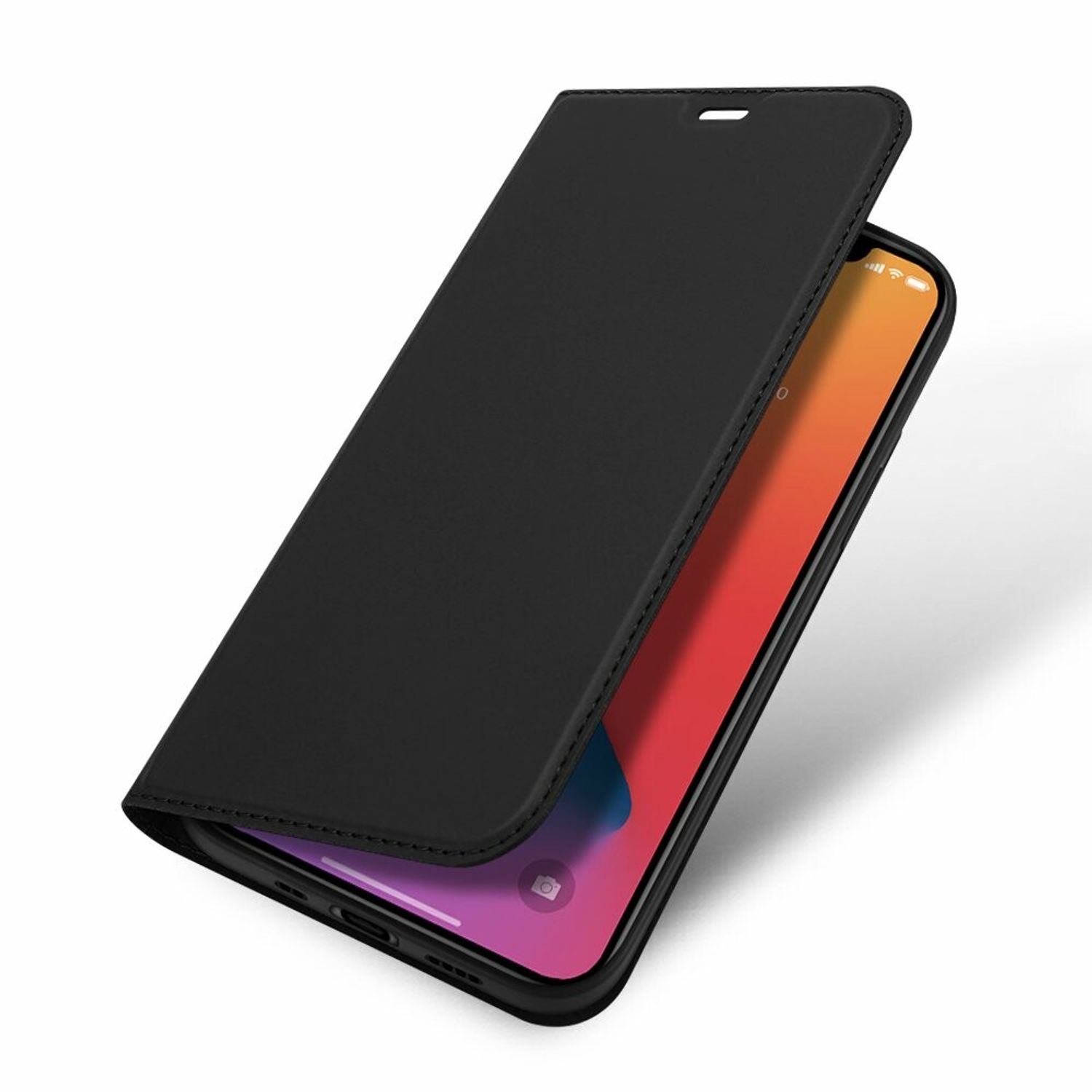 Husa tip carte Dux Ducis - Skin Pro - iPhone 12/ 12 Pro - Black fotografia produsului View 3 L