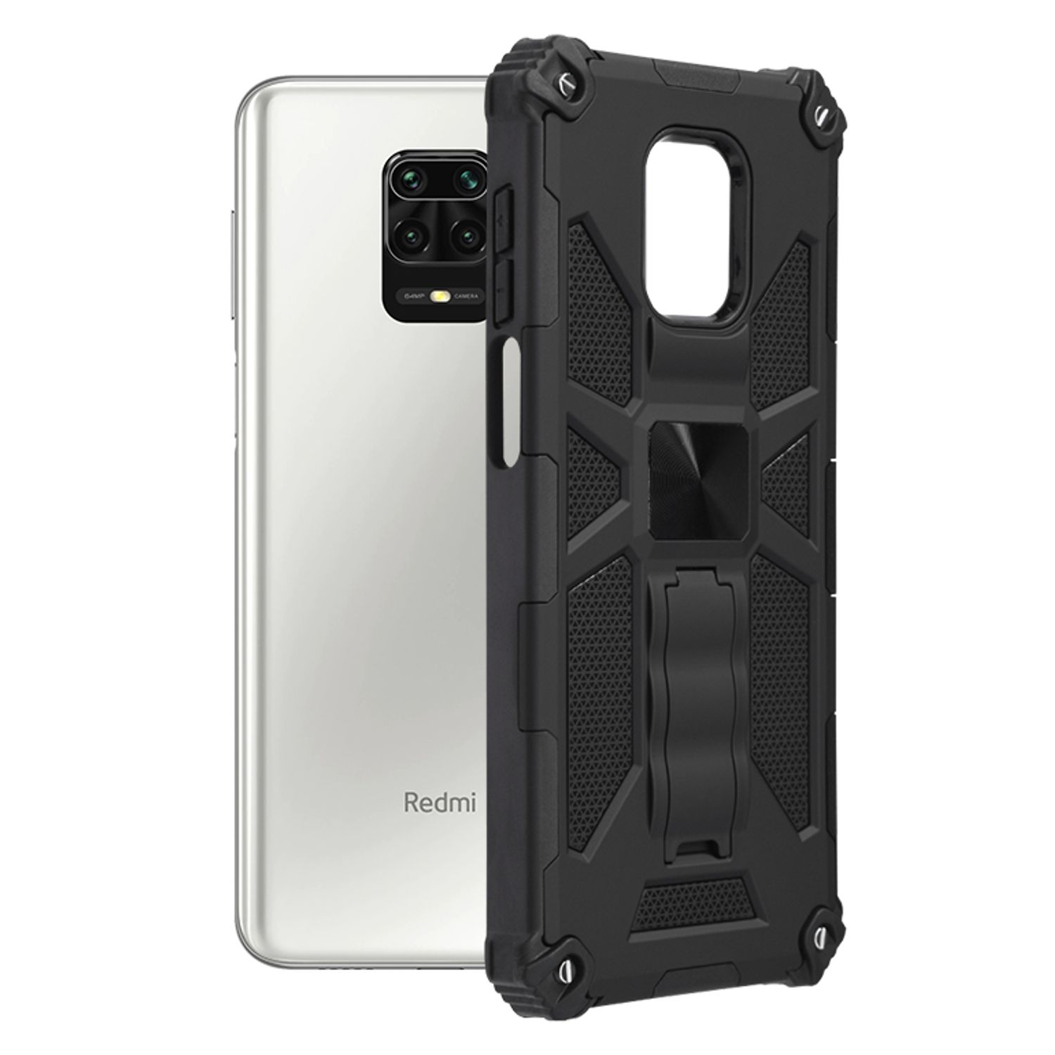 Husa antisoc Techsuit - Blazor Series - Xiaomi Redmi Note 9S / Note 9 Pro / Note 9 Pro Max - Black fotografia produsului