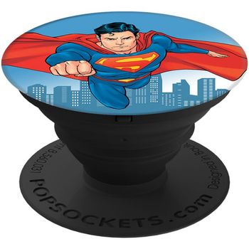 Accesoriu popsockets pentru dispozitive mobile - popgrip - justice league: superman