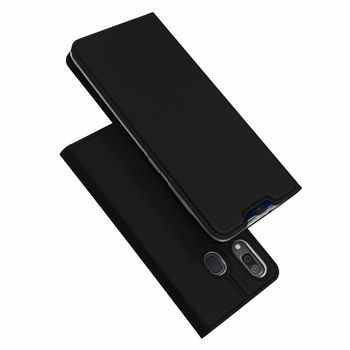 Husa tip carte dux ducis - skin pro - samsung galaxy a20e / a10e - black