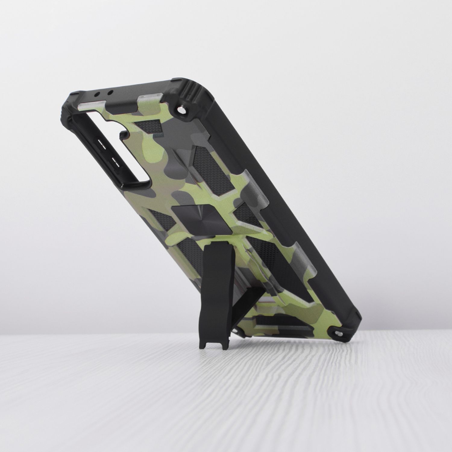 Husa antisoc Techsuit - Blazor Series - Samsung Galaxy S21 Plus - Camo Lime fotografia produsului View 3 L