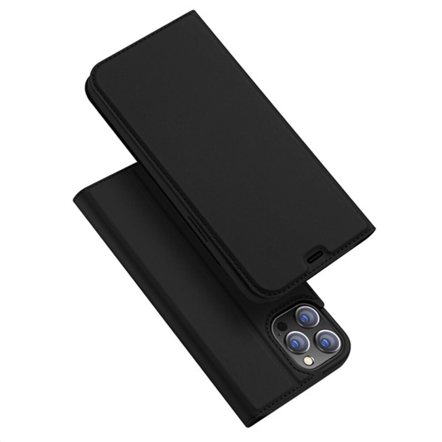 Husa tip carte Dux Ducis - Skin Pro - iPhone 12 Pro Max - Black fotografia produsului
