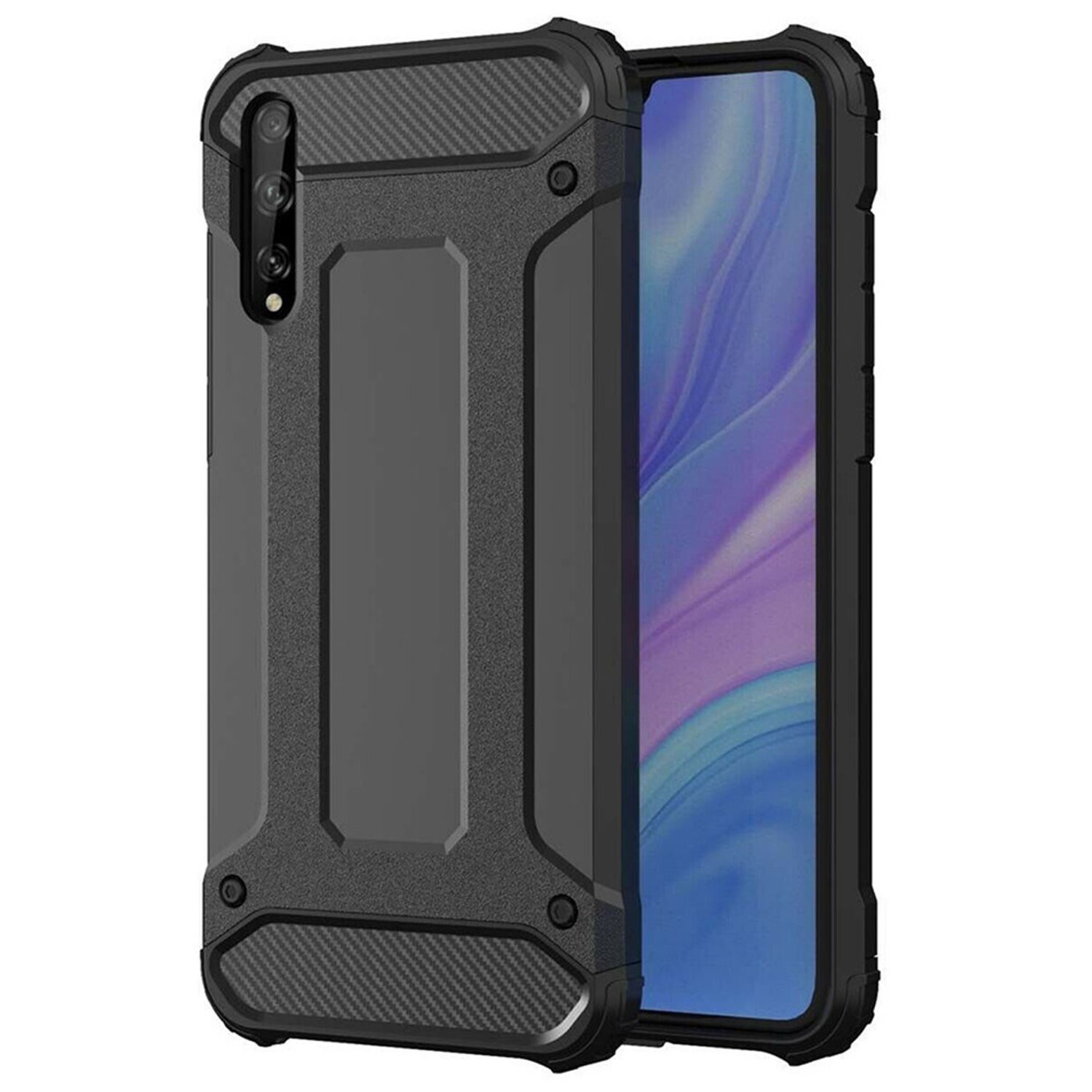 Husa Techsuit - Hybrid Armor - Huawei P Smart S / Y8p - Black fotografia produsului
