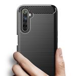 Husa Techsuit - Carbon Silicone - Realme 6 Pro - Black fotografia produsului View 2 S