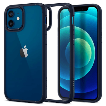 Husa premium ultra hybrid compatibila cu iphone 12 / 12 pro, albastru