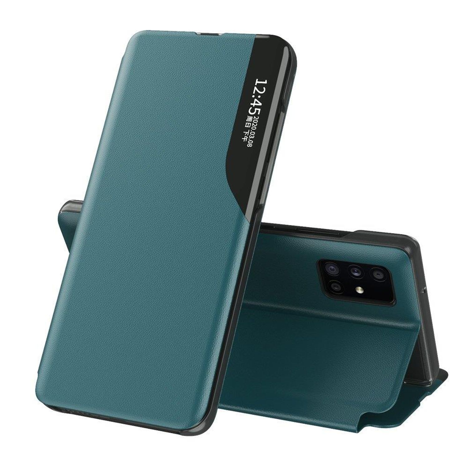 Husa tip carte Techsuit - eFold Series - iPhone 12 / 12 Pro - Dark Green fotografia produsului