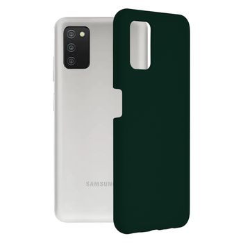 Husa premium techsuit - soft edge silicone - samsung galaxy a03s - dark green