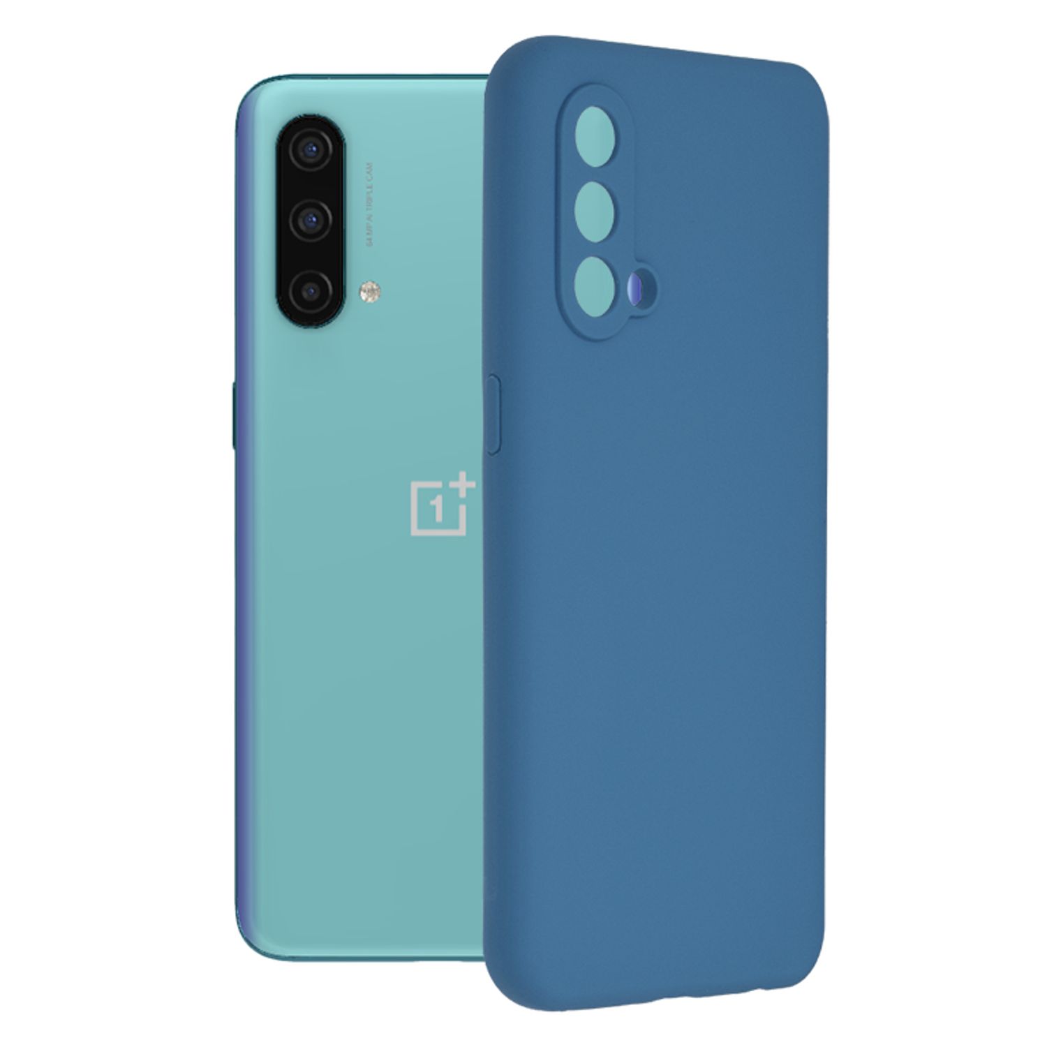 Husa premium Techsuit - Soft Edge Silicone - Oneplus Nord CE 5G - Denim Blue fotografia produsului