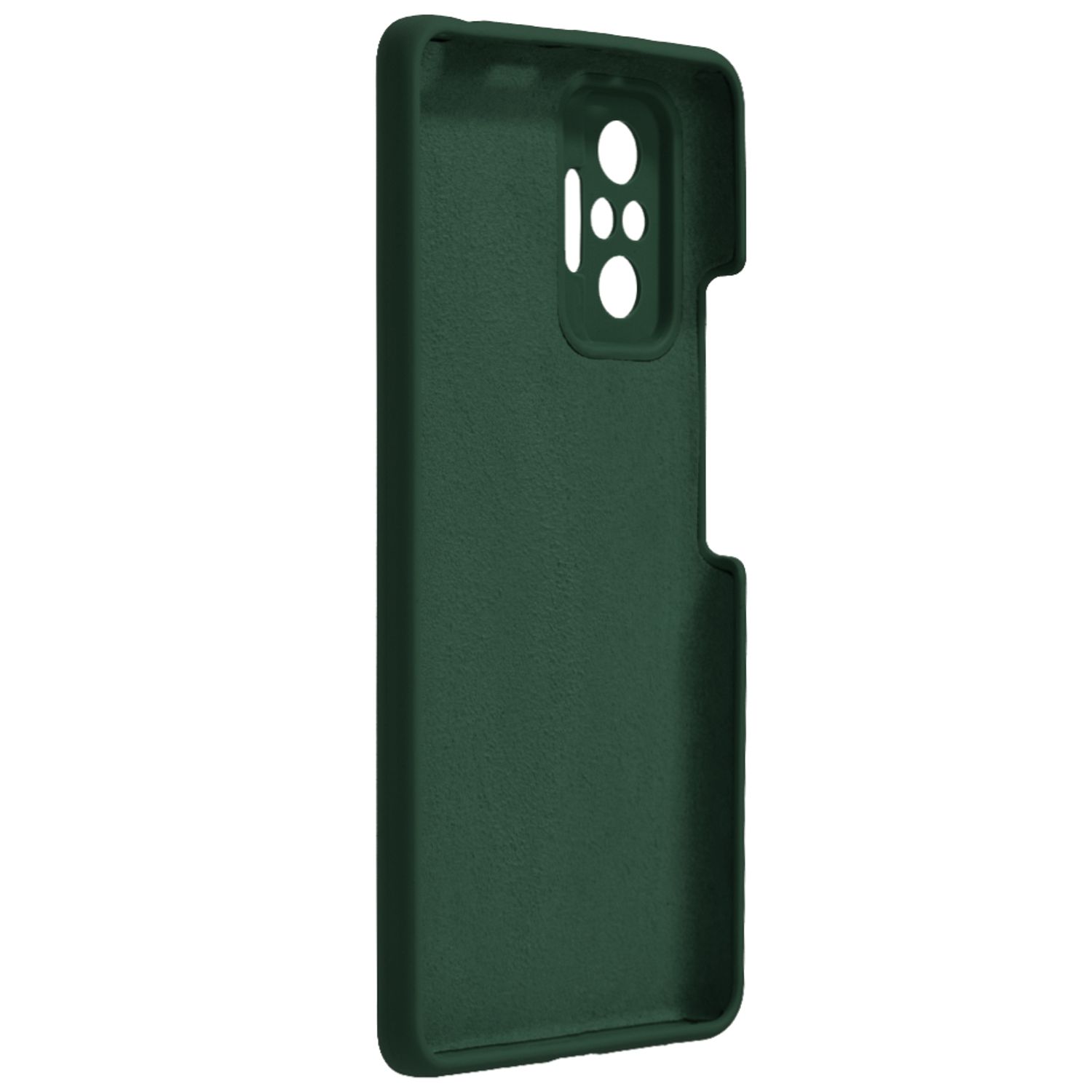 Husa premium Techsuit - Soft Edge Silicone - Xiaomi Redmi Note 10 Pro - Dark Green fotografia produsului View 3 L