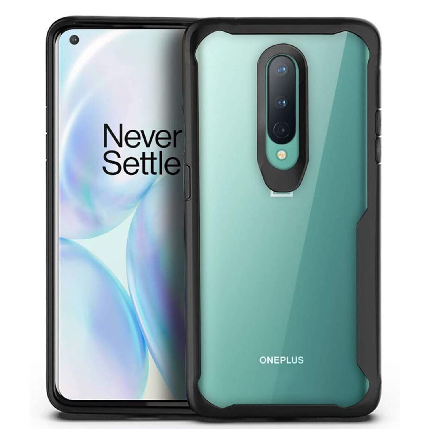 Husa premium Techsuit - Glaast Series - OnePlus 8 - Black fotografia produsului