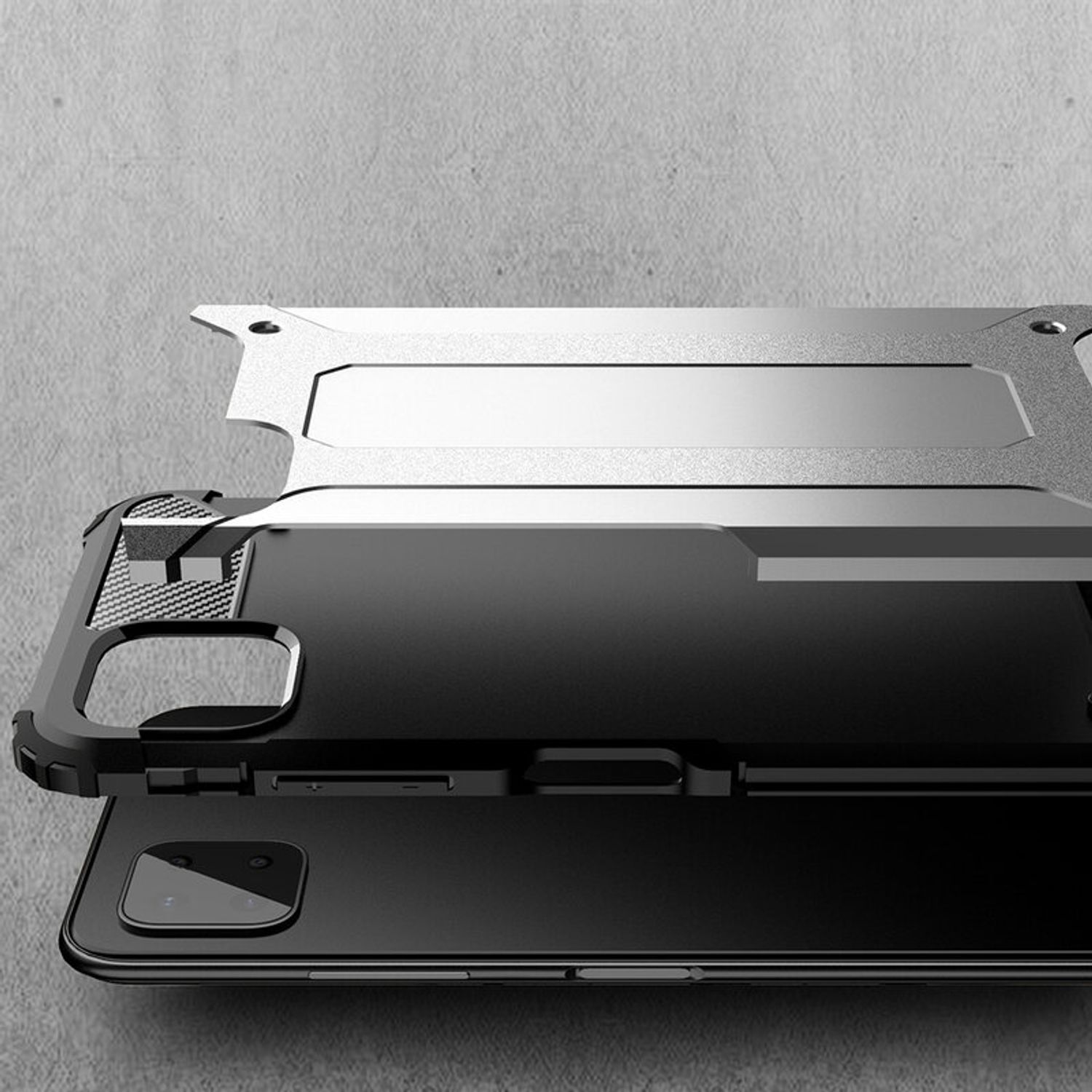 Husa Techsuit - Hybrid Armor - OPPO Reno 5 Lite / A94 / Reno 5F - Black fotografia produsului View 2 L