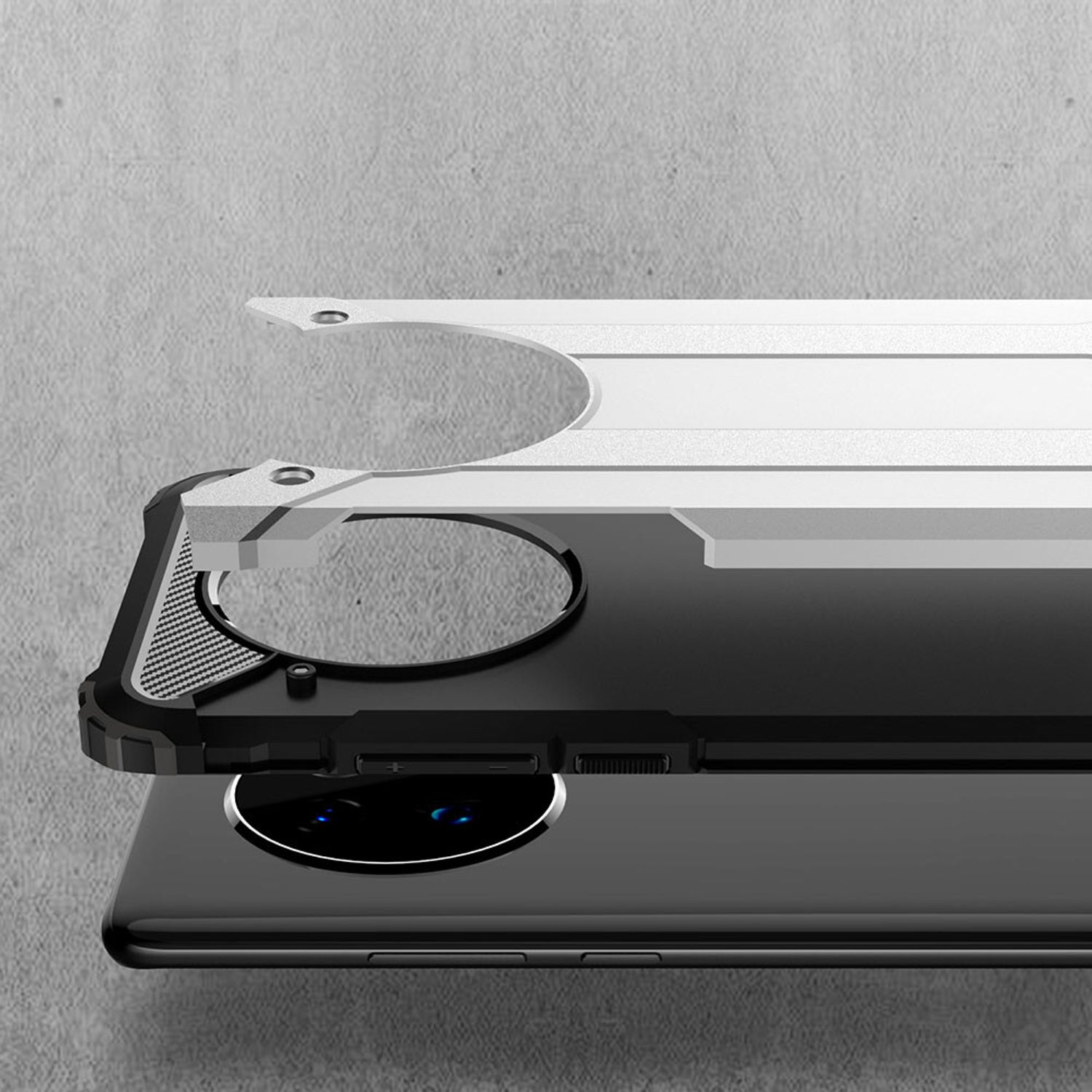 Husa Techsuit - Hybrid Armor - Huawei Mate 40 Pro - Black fotografia produsului View 2 L