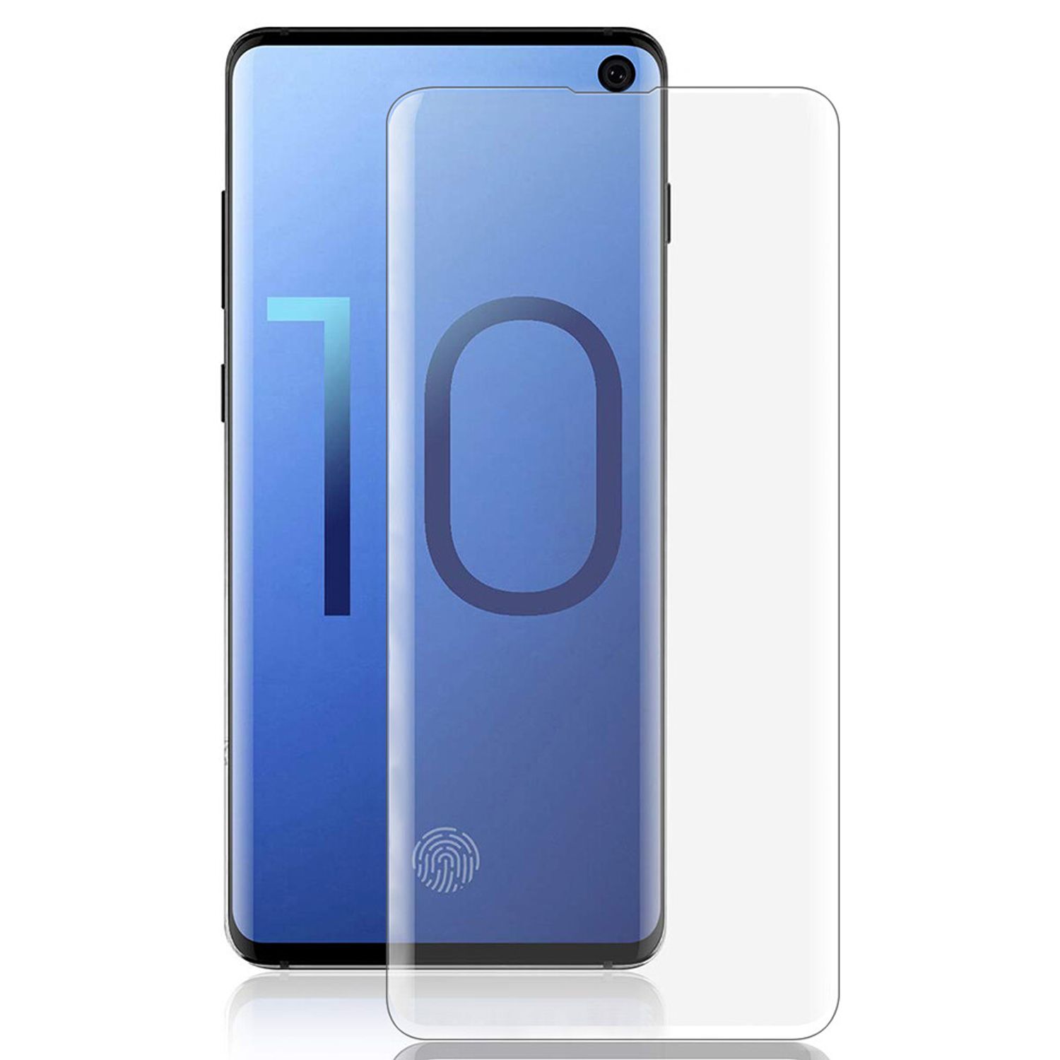 Folie protectie- 3D UV Glass - Samsung Galaxy S10 - Transparent fotografia produsului View 2 L