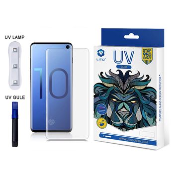 Folie protectie - 3d uv glass - samsung galaxy s10 - transparent