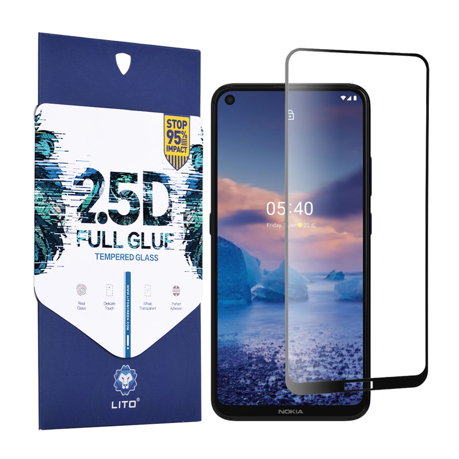 Folie protectie Nokia 5.4 - Black fotografia produsului