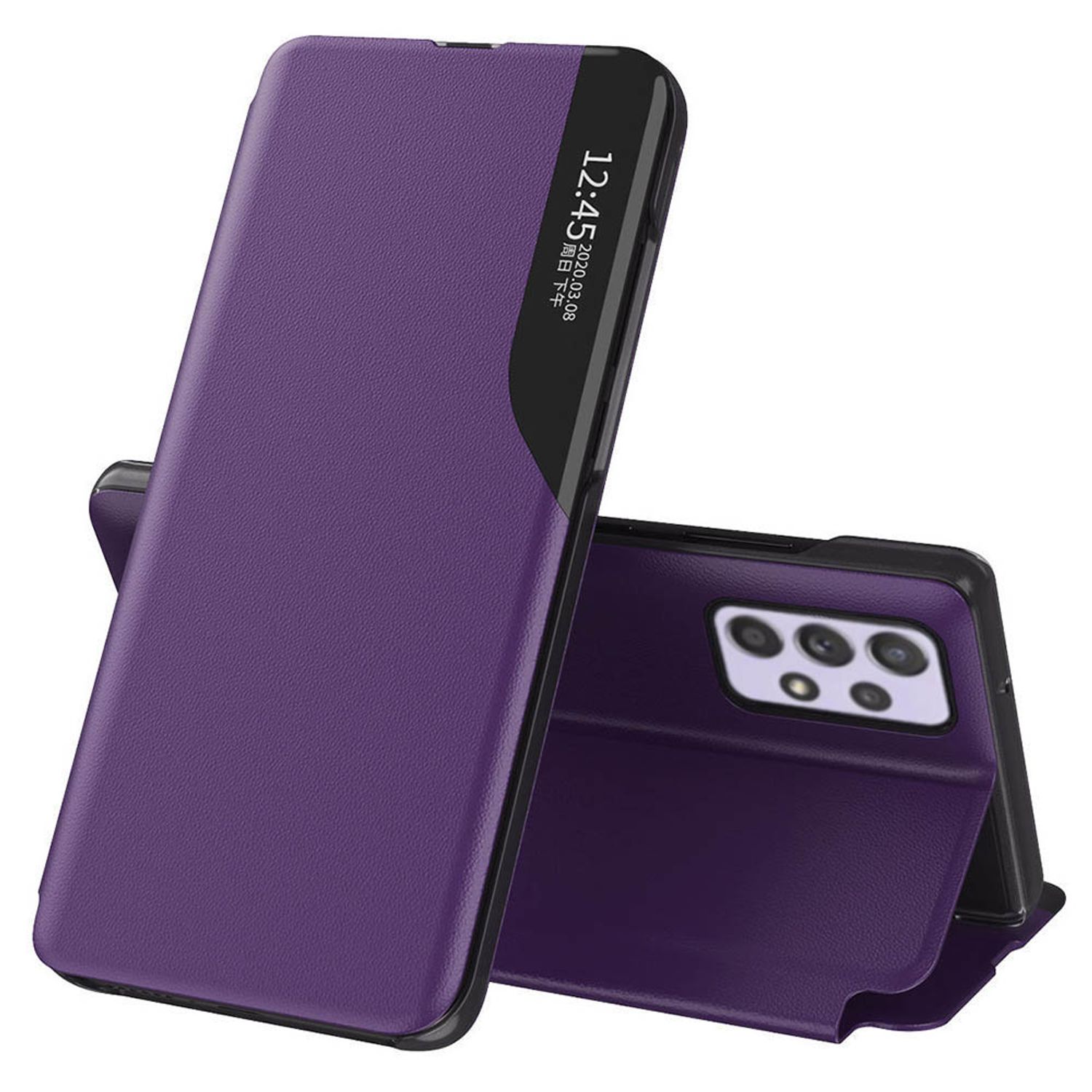 Husa tip carte Techsuit - eFold Series - Samsung Galaxy A52 5G - Purple fotografia produsului