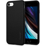 Husa premium Liquid Air compatibila cu iPhone 7 / 8 / SE 2 / SE 2020, Negru fotografia produsului