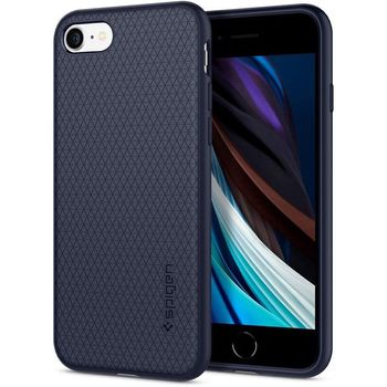 Husa premium liquid air compatibila cu iphone 7 / 8 / se 2 / se 2020, albastru