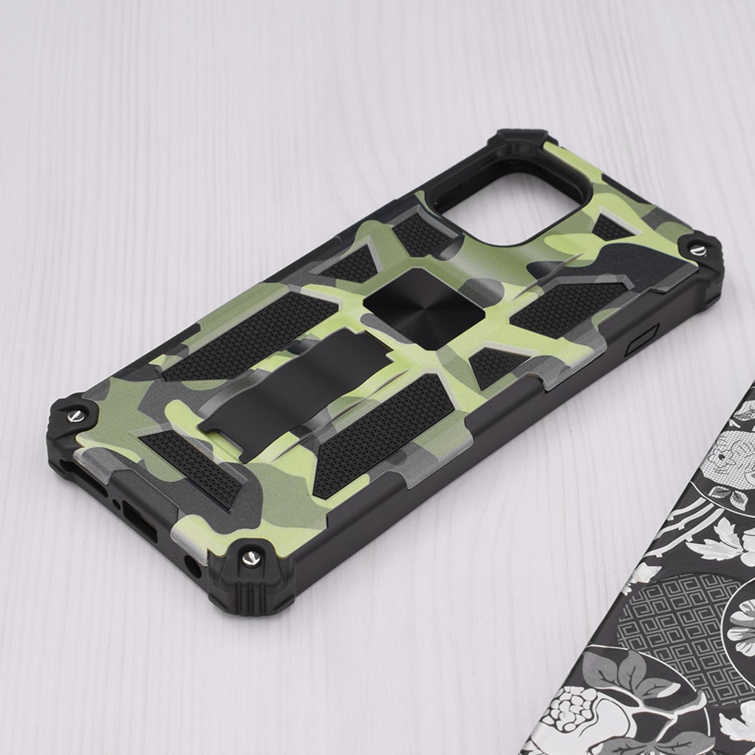 Husa antisoc Techsuit - Blazor Series - Motorola Moto G100 - Camo Lime fotografia produsului View 2 L