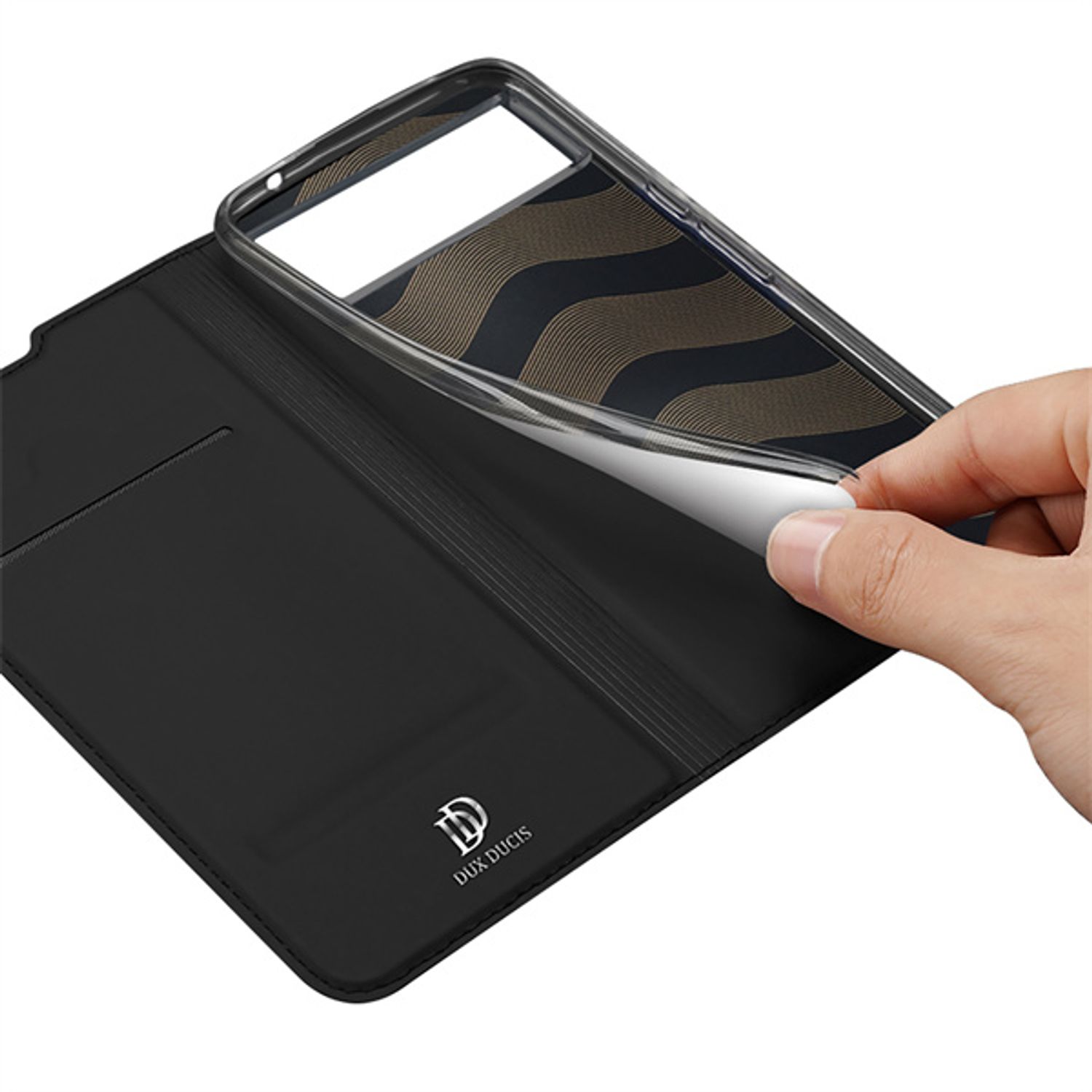 Husa tip carte Dux Ducis - Skin Pro - Google Pixel 6 - Black fotografia produsului View 3 L