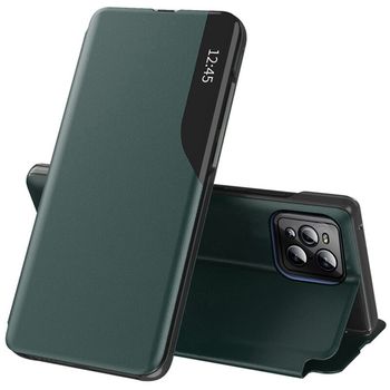 Husa tip carte techsuit - efold series - oppo find x3 / x3 pro - dark green