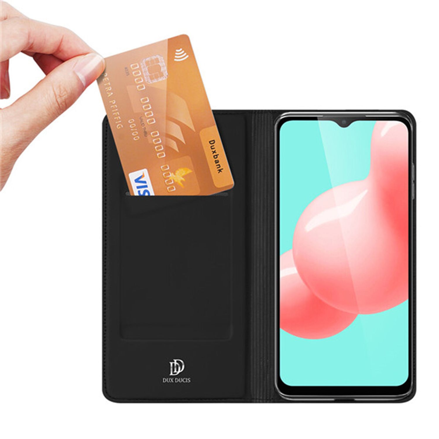 Husa tip carte Dux Ducis - Skin Pro - Samsung Galaxy A32 5G - Black fotografia produsului View 2 L