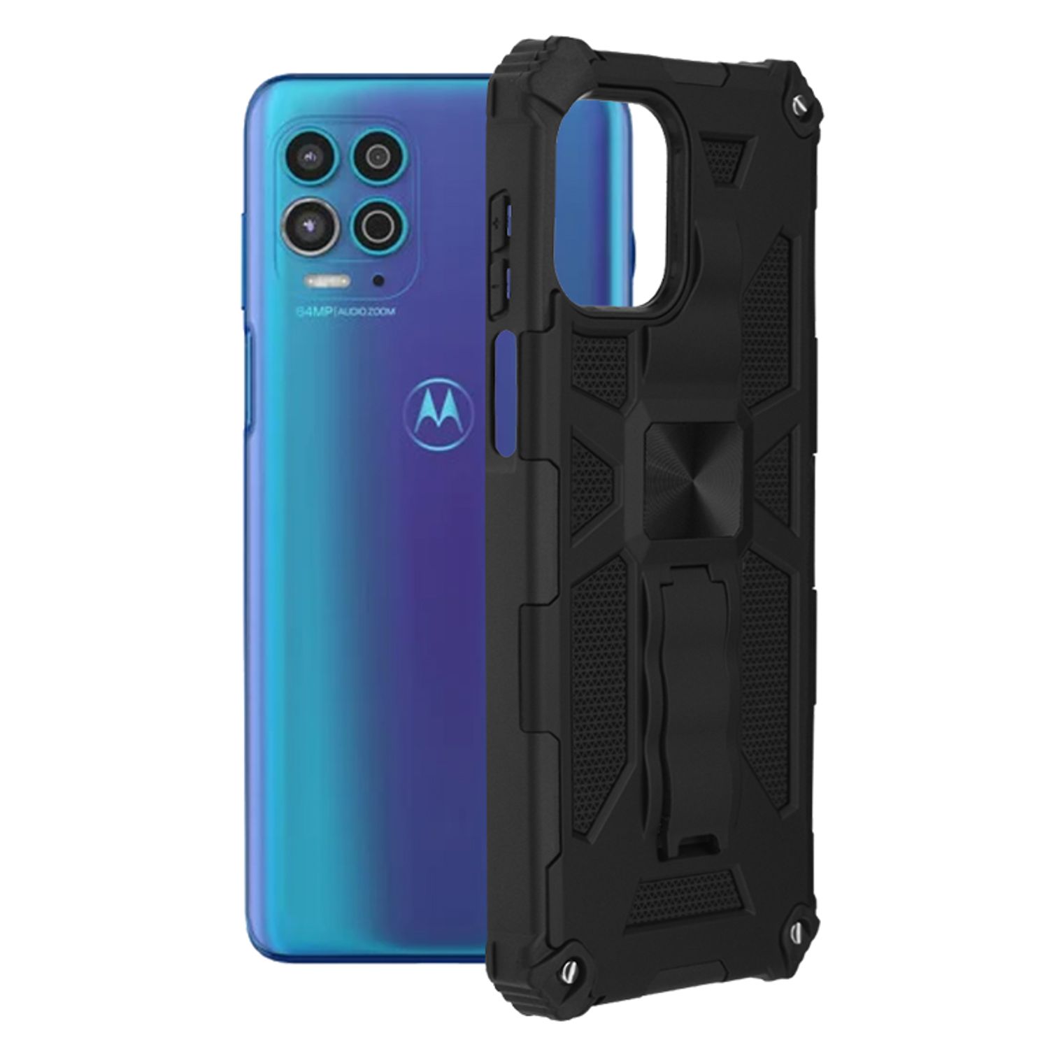 Husa antisoc Techsuit - Blazor Series - Motorola Moto G100 - Black fotografia produsului