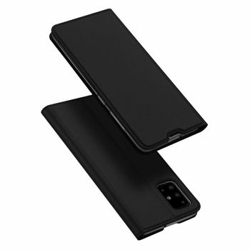 Husa tip carte dux ducis - skin pro - samsung galaxy a41 - black