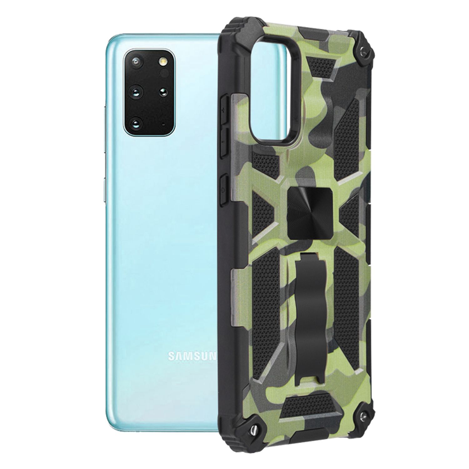 Husa antisoc Techsuit - Blazor Series - Samsung Galaxy S20 Plus - Camo Lime fotografia produsului