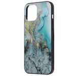Husa cu spate din sticla Techsuit - Glaze Series - iPhone 12 Pro Max - Blue Ocean fotografia produsului View 2 S