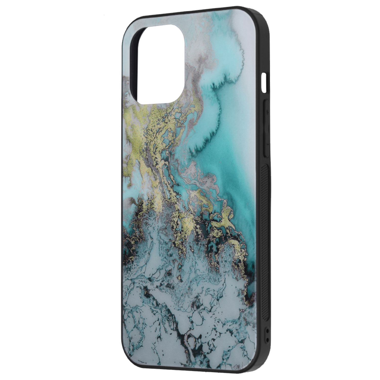 Husa cu spate din sticla Techsuit - Glaze Series - iPhone 12 Pro Max - Blue Ocean fotografia produsului View 2 L