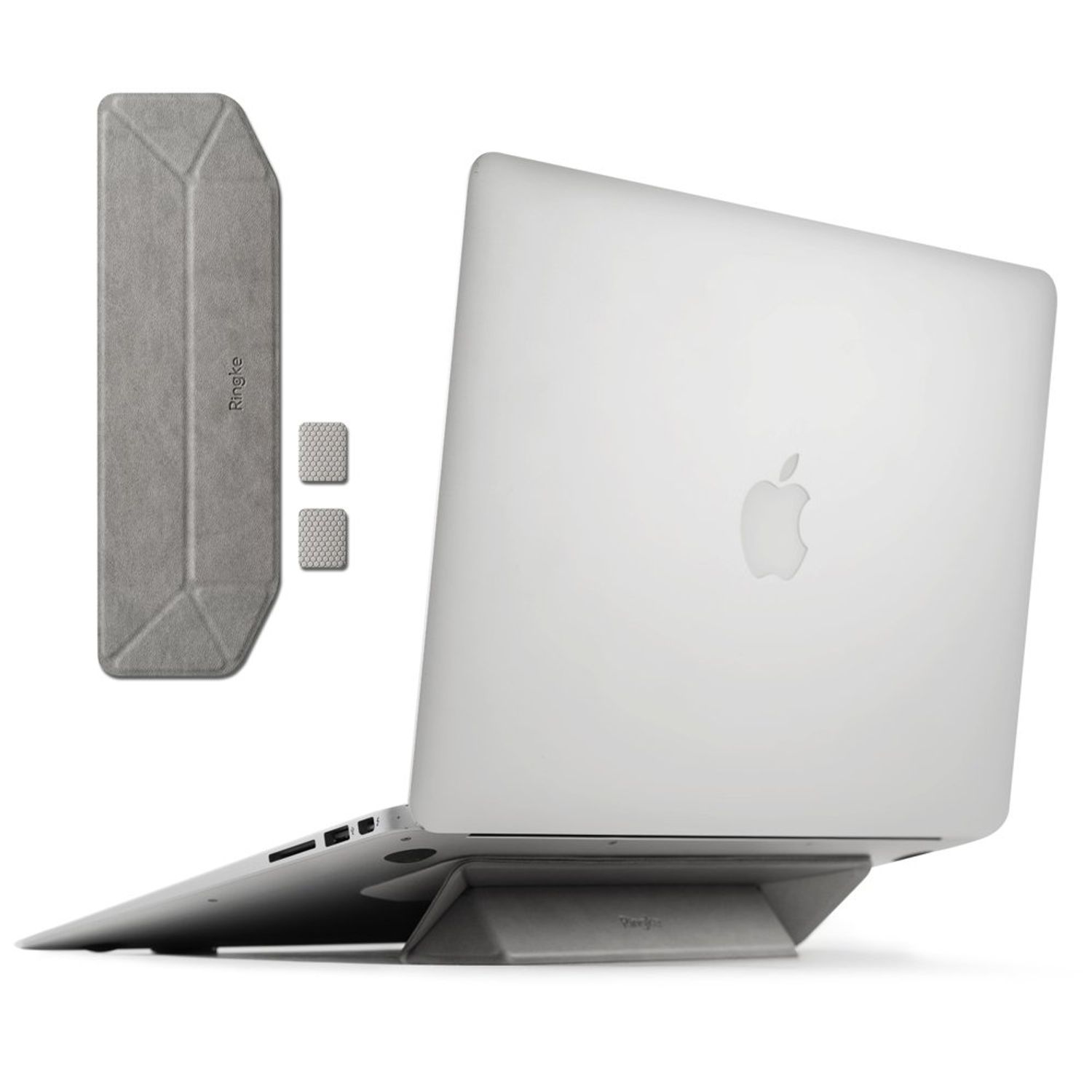 Suport pliabil pentru laptop Ringke, gri fotografia produsului