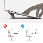 Suport pliabil pentru laptop Ringke, gri fotografia produsului View 3 S